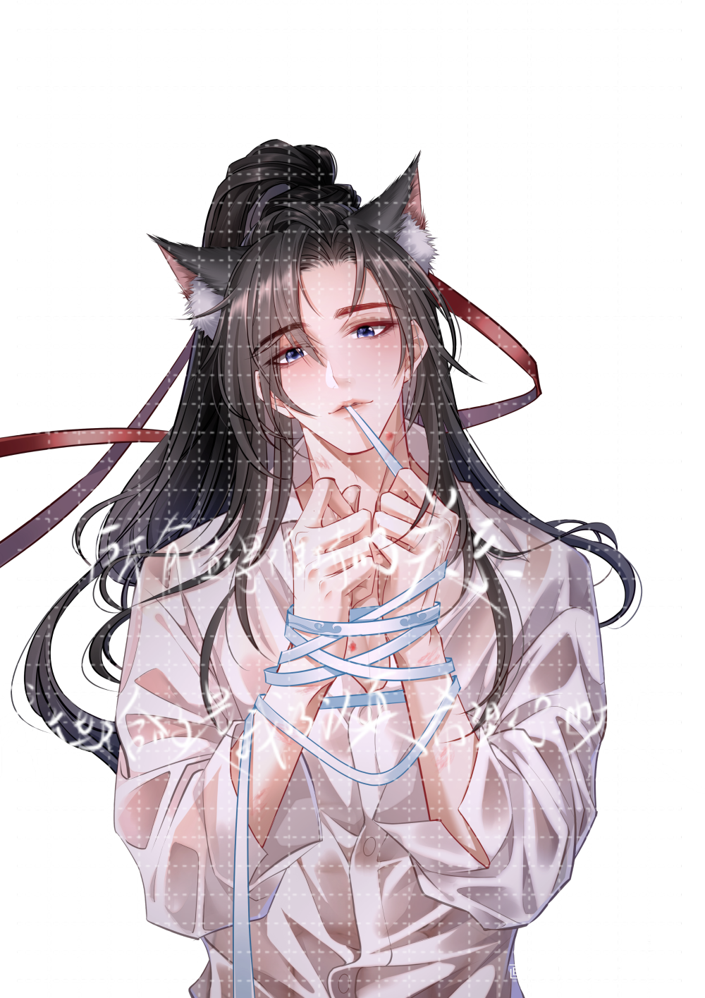 捆绑_魔道祖师忘羡立绘原创绘画作品