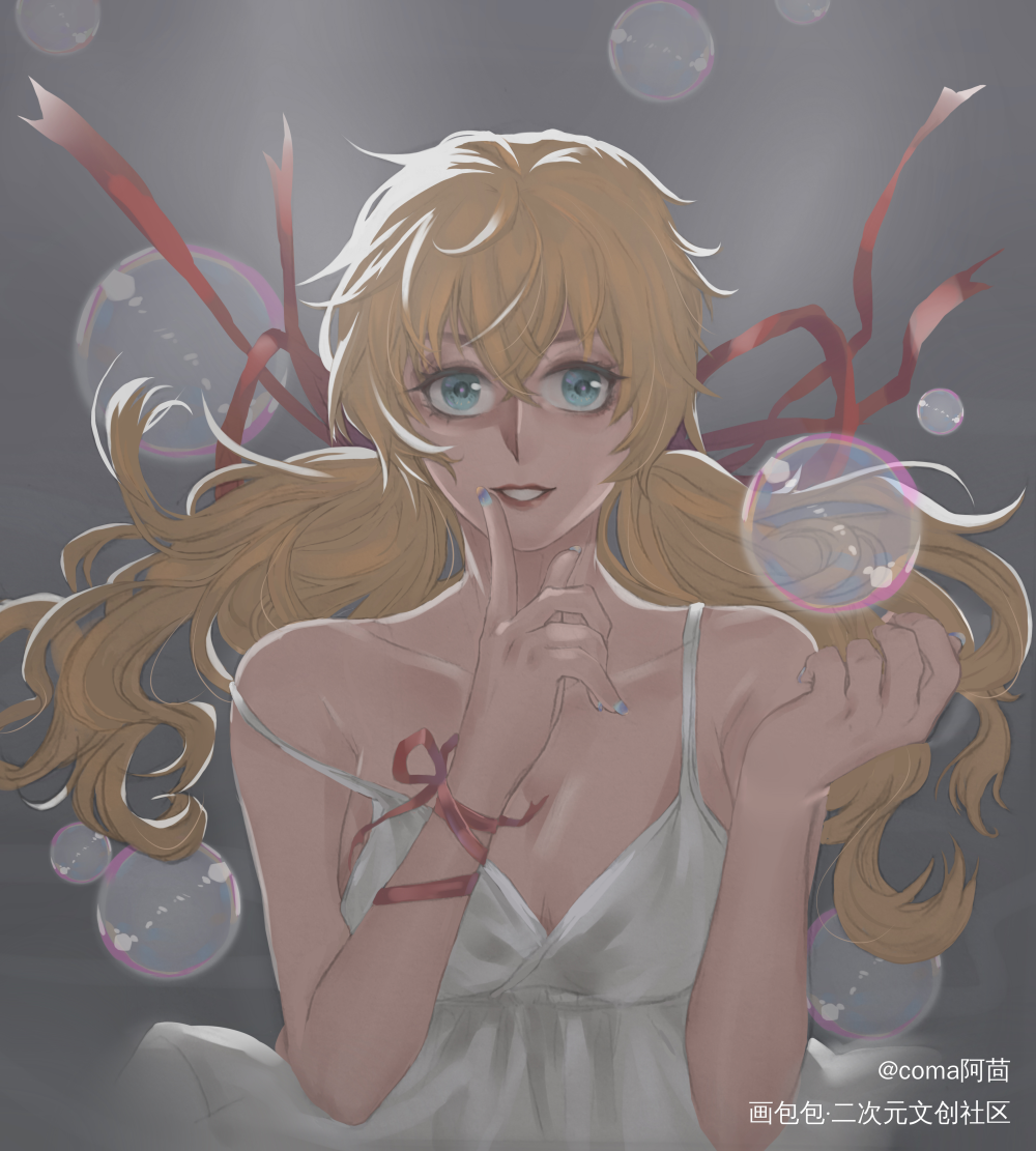 摸鱼_头像插图绘画作品