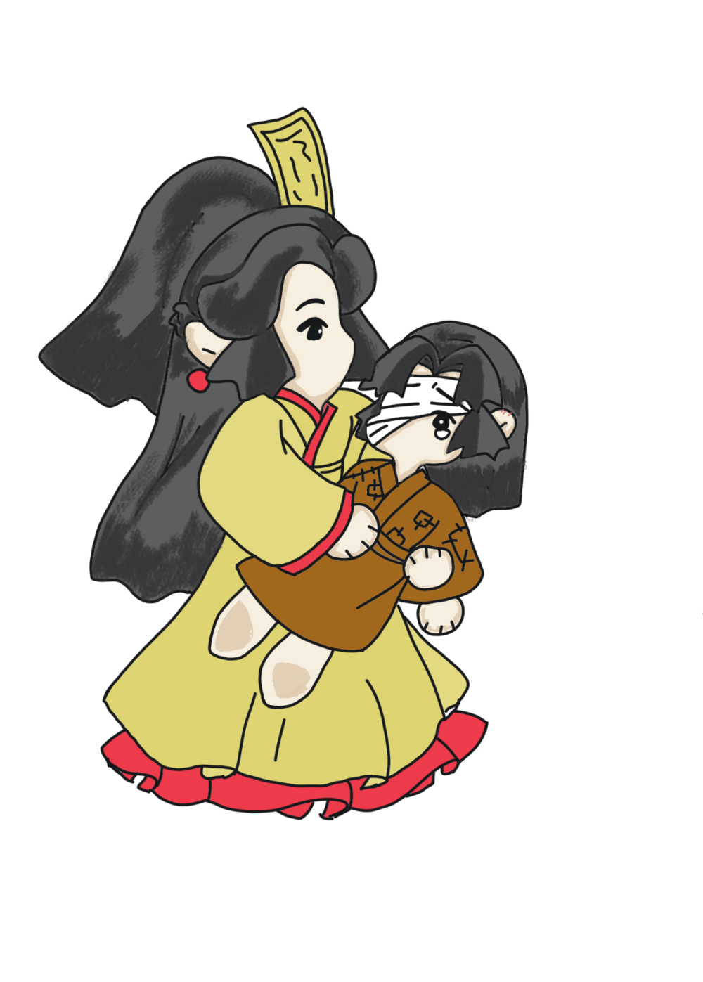_天官赐福花怜谢怜花城绘画作品