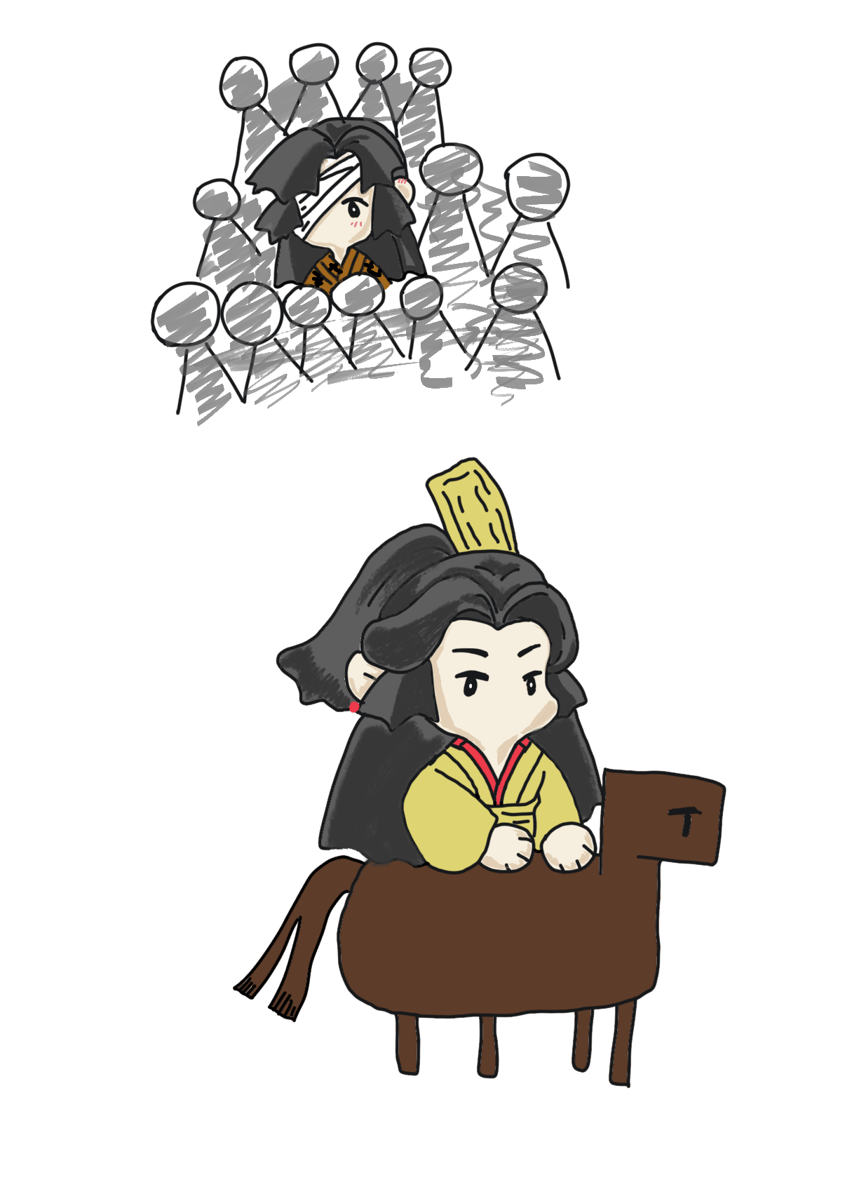 _天官赐福花怜谢怜花城绘画作品