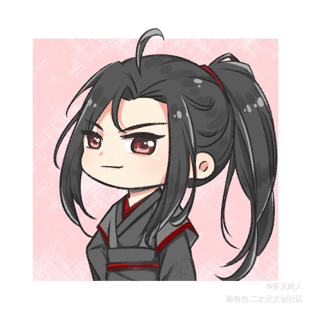 魔道祖师_魔道祖师忘羡蓝忘机魏无羡Q版头像绘画作品