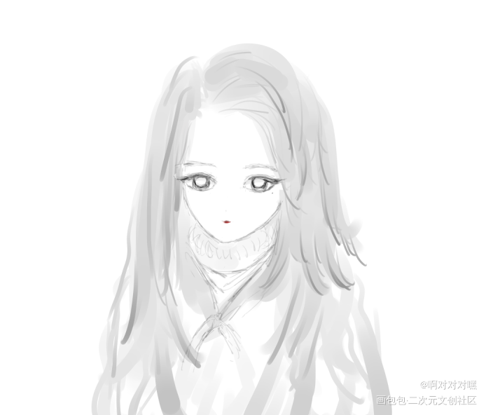 《无我》_板绘原创绘画作品
