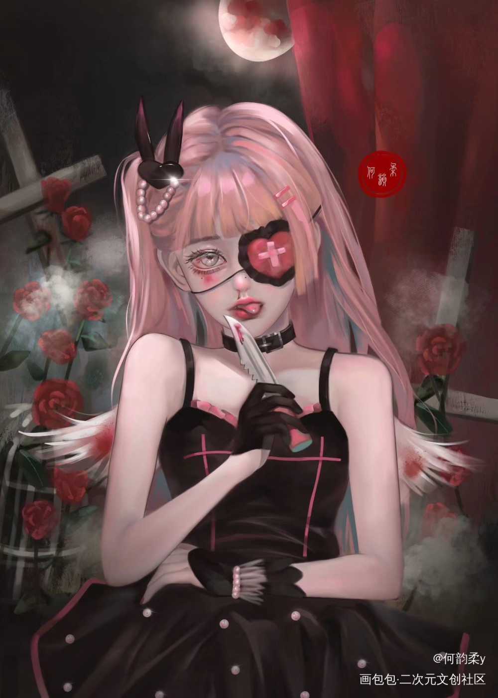暗黑萝莉_oc绘画作品