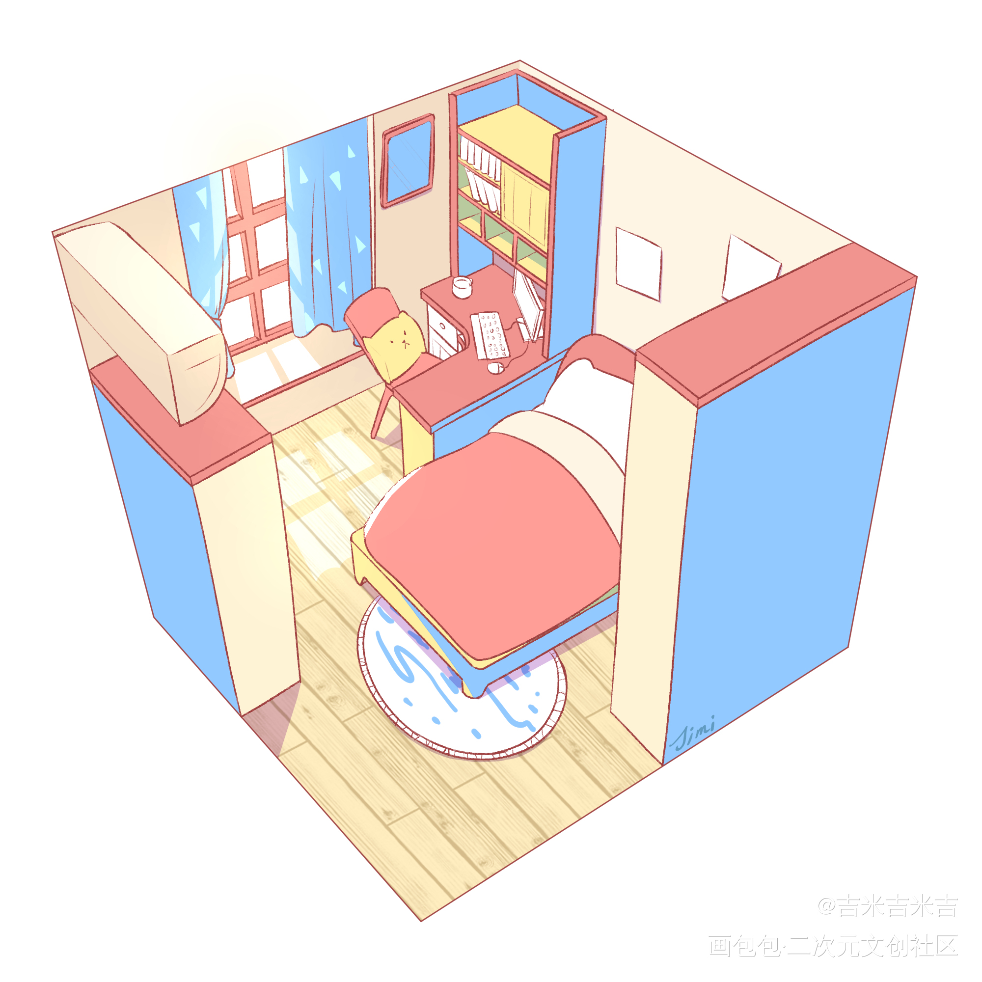 小练习_平涂绘画作品