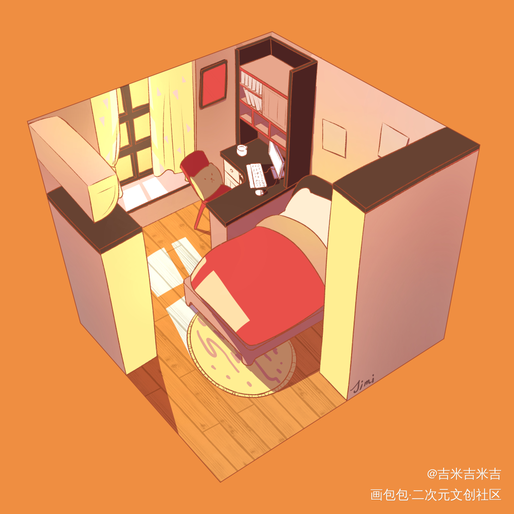 小练习_平涂绘画作品