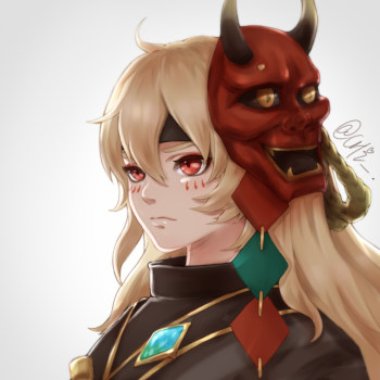 一小芋圆_阴阳师日系御怨般若板绘绘画绘画作品