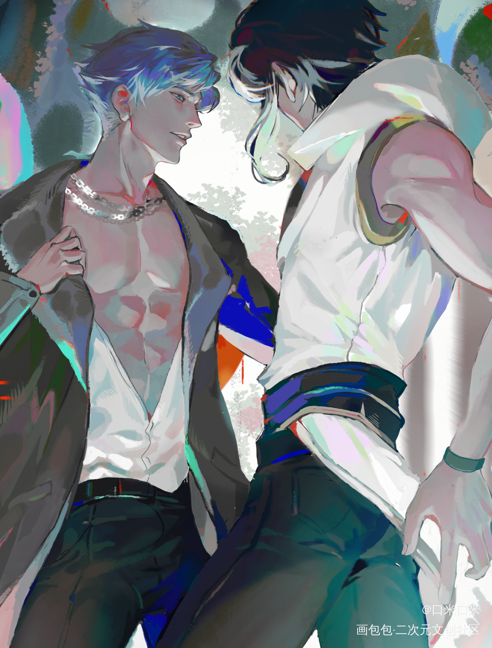 _王者荣耀亮懿同人绘画作品