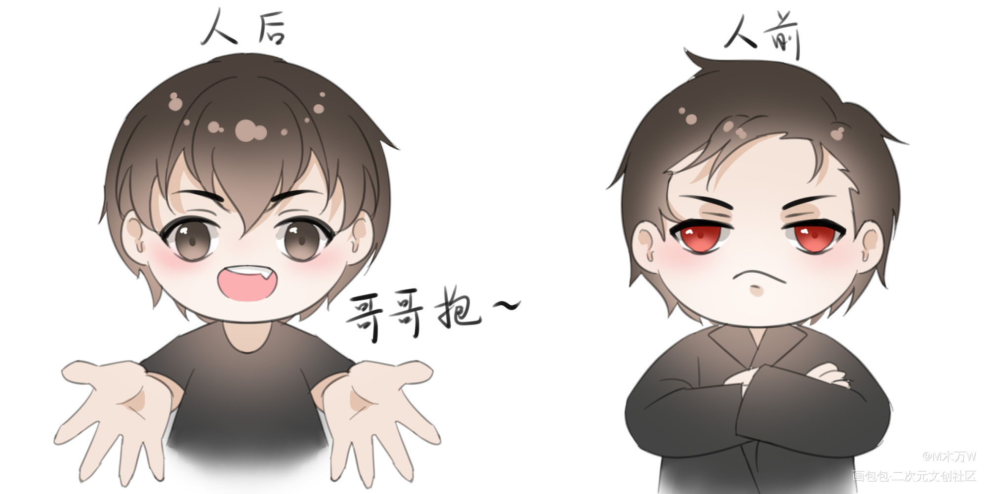 一些关于刘海的思考_病案本贺予Q版绘画作品