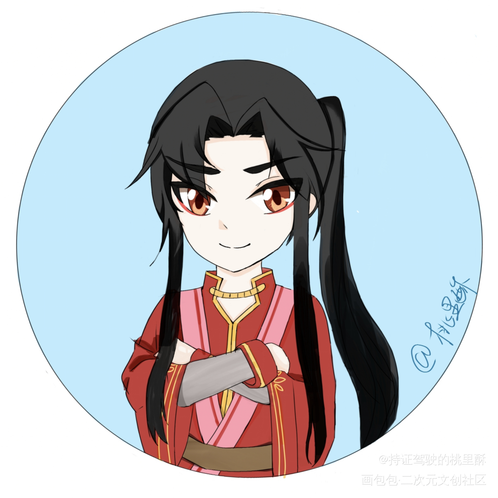 花怜天生一对_天官赐福花怜谢怜花城Q版绘画作品