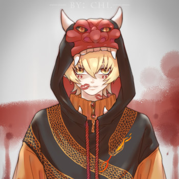 般若x现世_阴阳师般若日系板绘绘画绘画作品