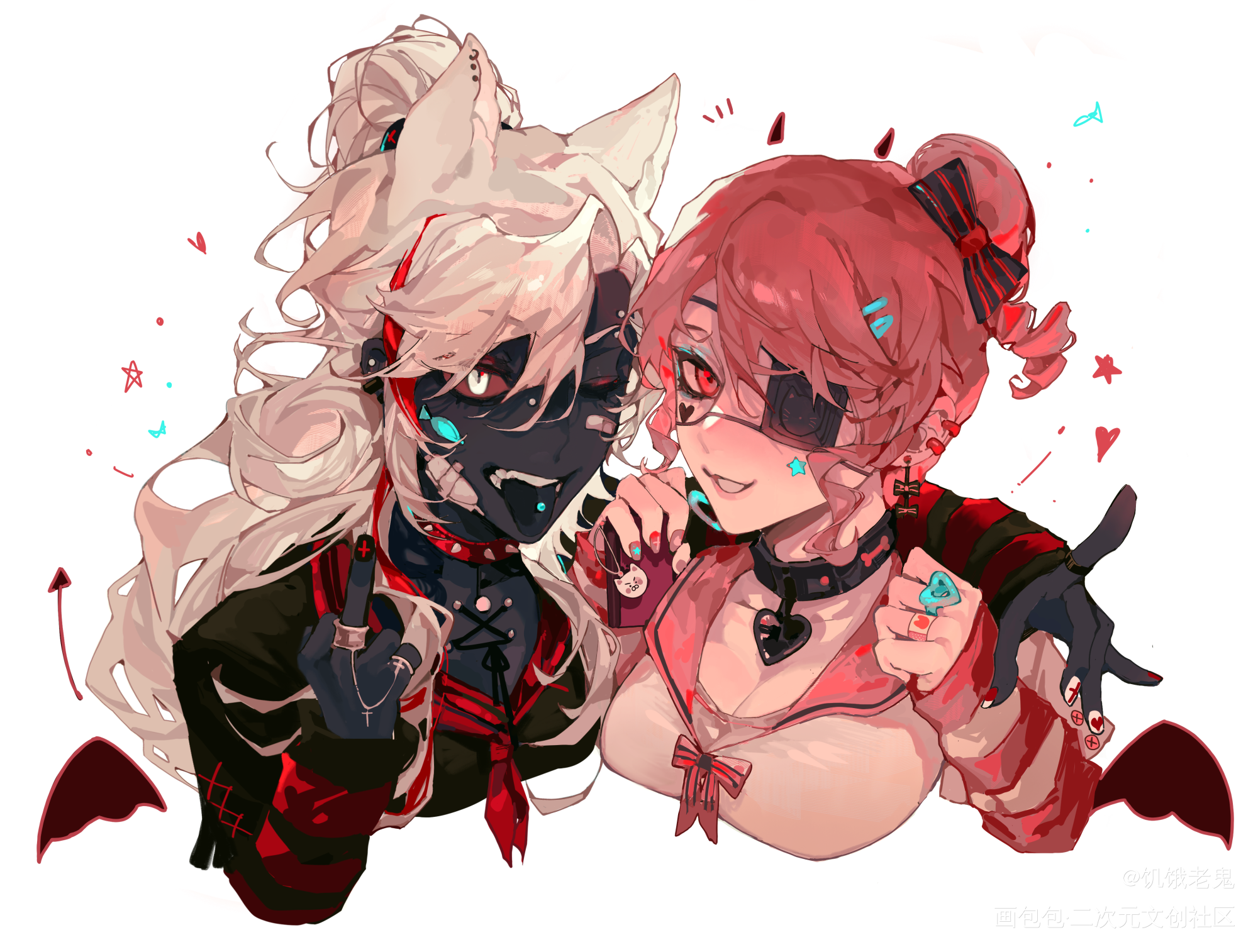 不良jk啦_厚涂平涂日系原创oc绘画作品