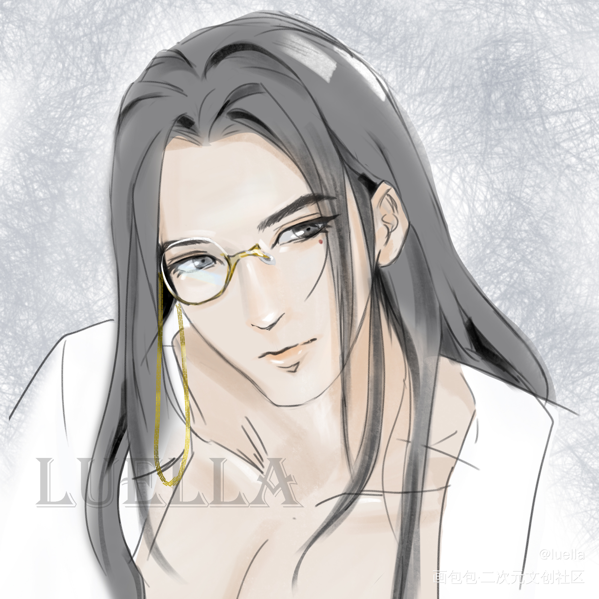 长顾头像_杀破狼长顾长庚顾韵平涂头像绘画作品