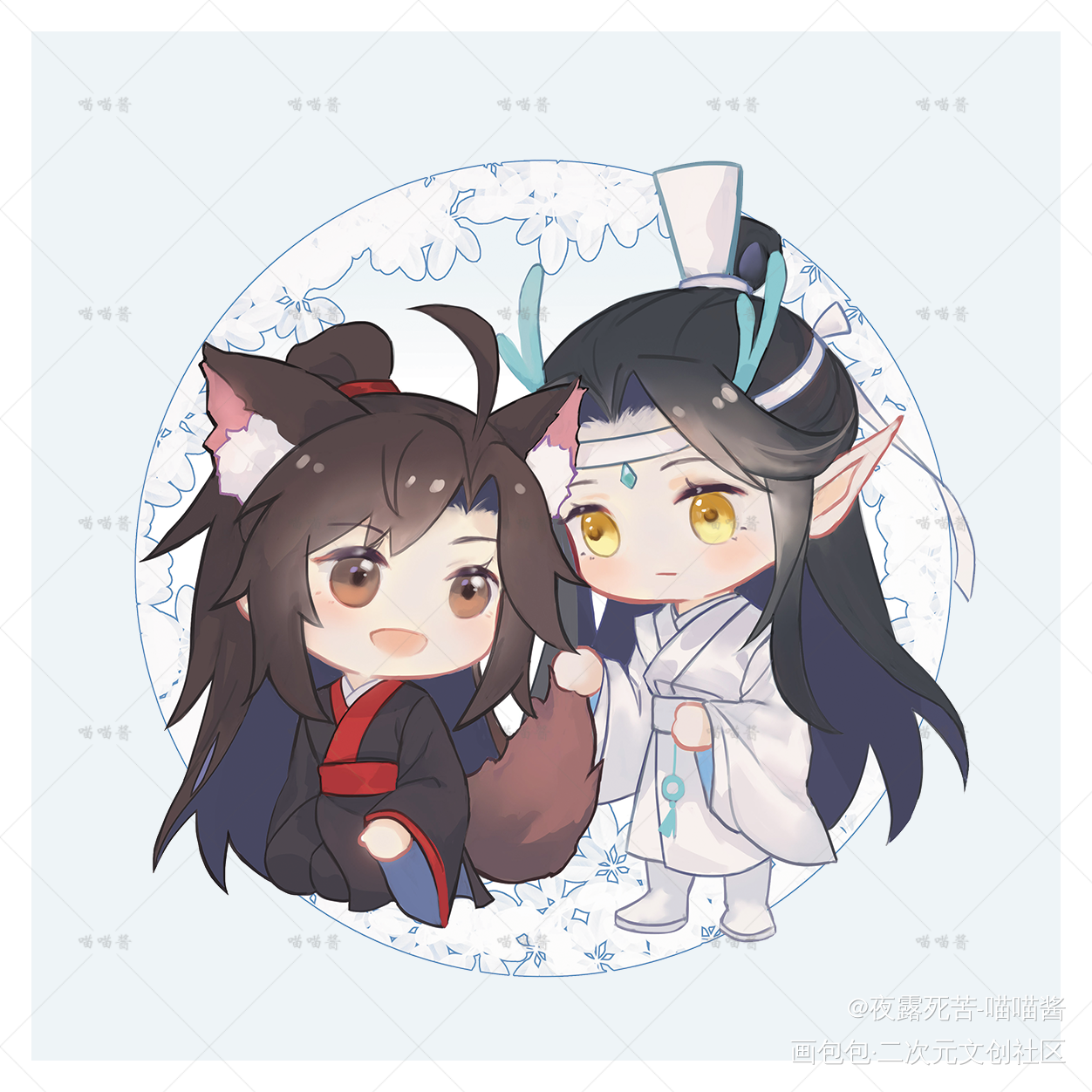 龙叽狐羡_魔道祖师忘羡绘画作品