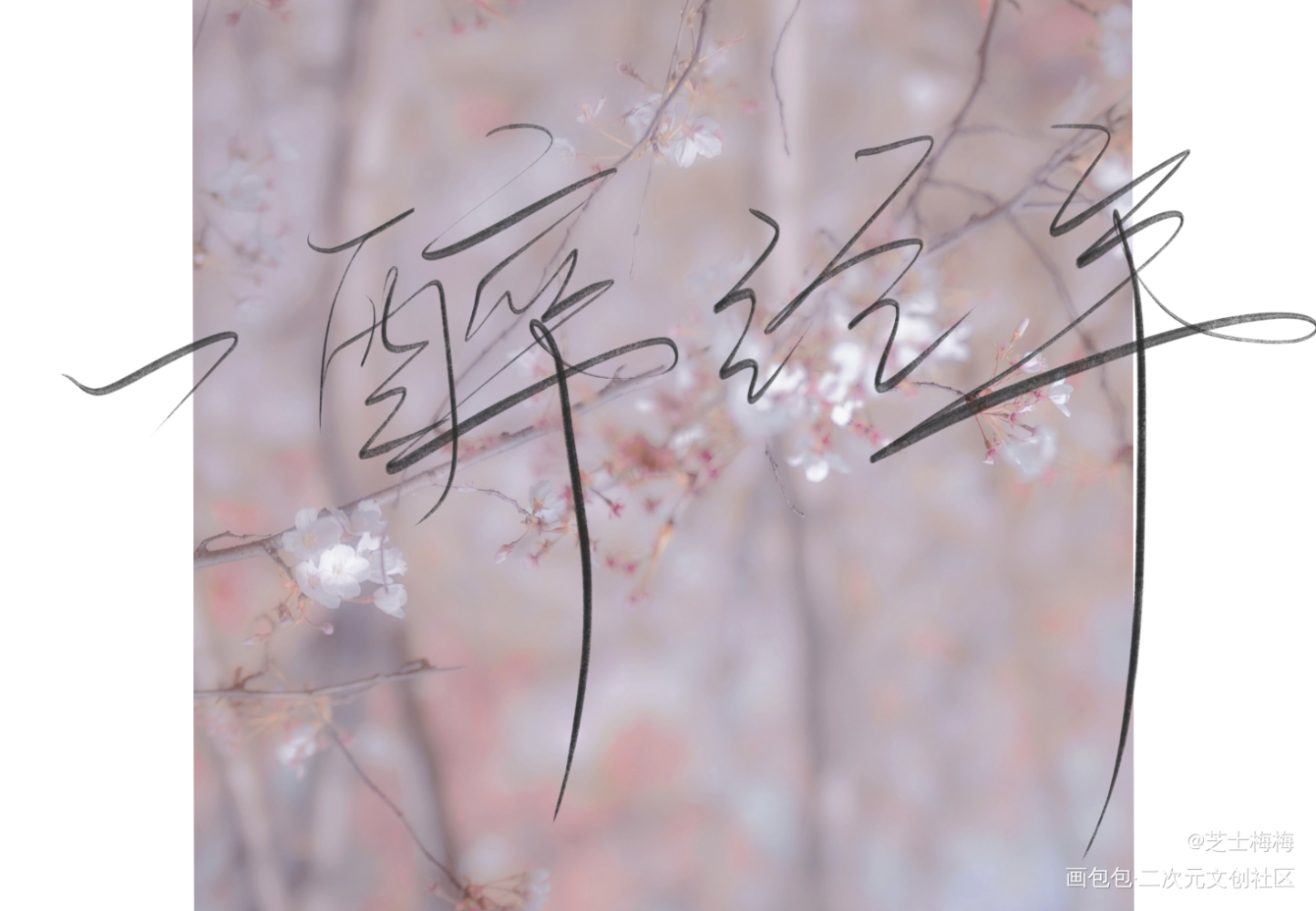 一醉经年·春花_一醉经年188男团板写绘画作品