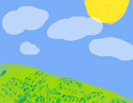 春日晴空_绘画作品