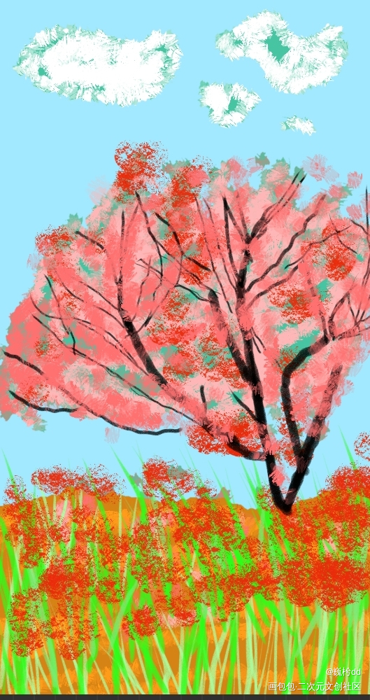 唤醒夏日_唤醒春日主题打卡绘画作品