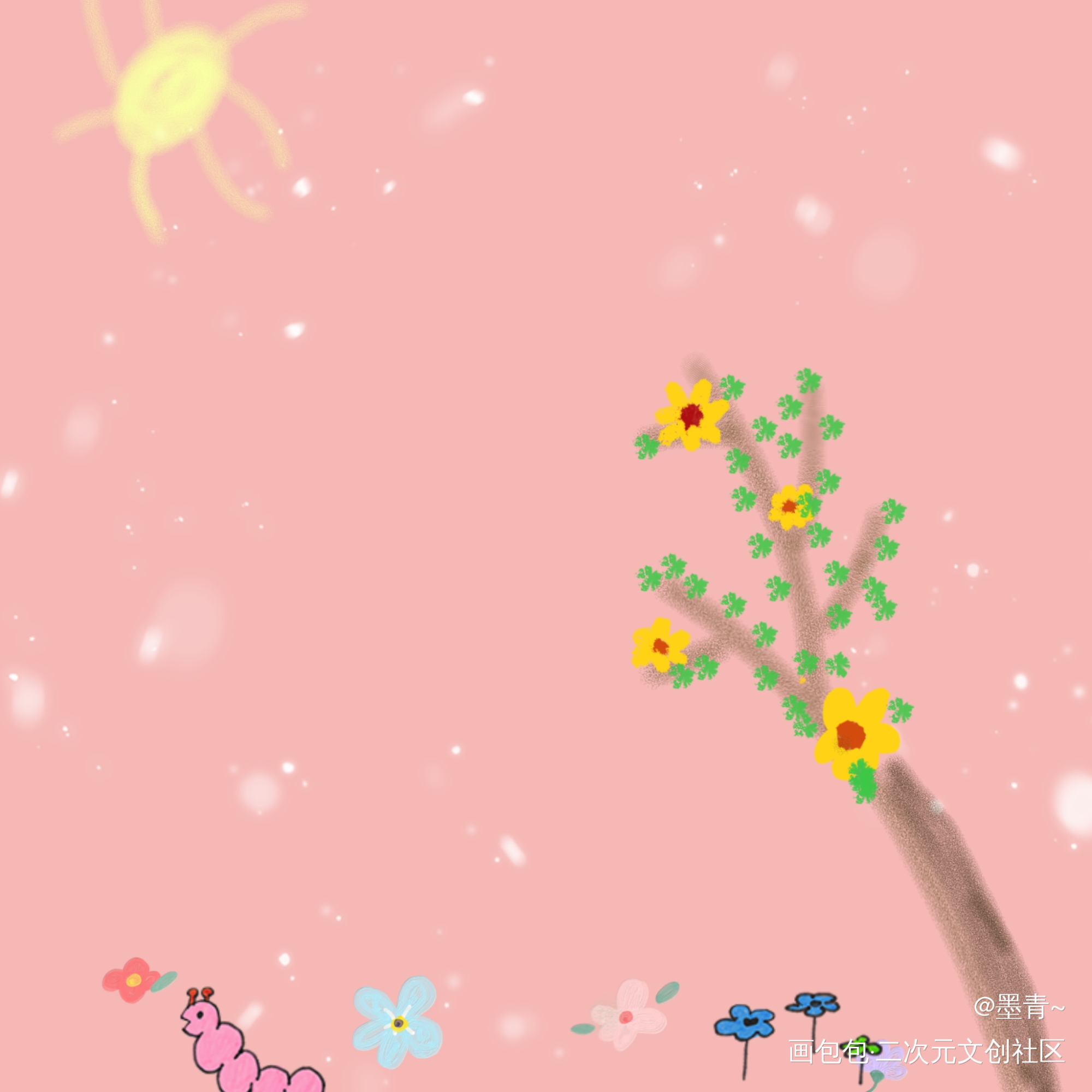 春回大地~_手绘绘画作品