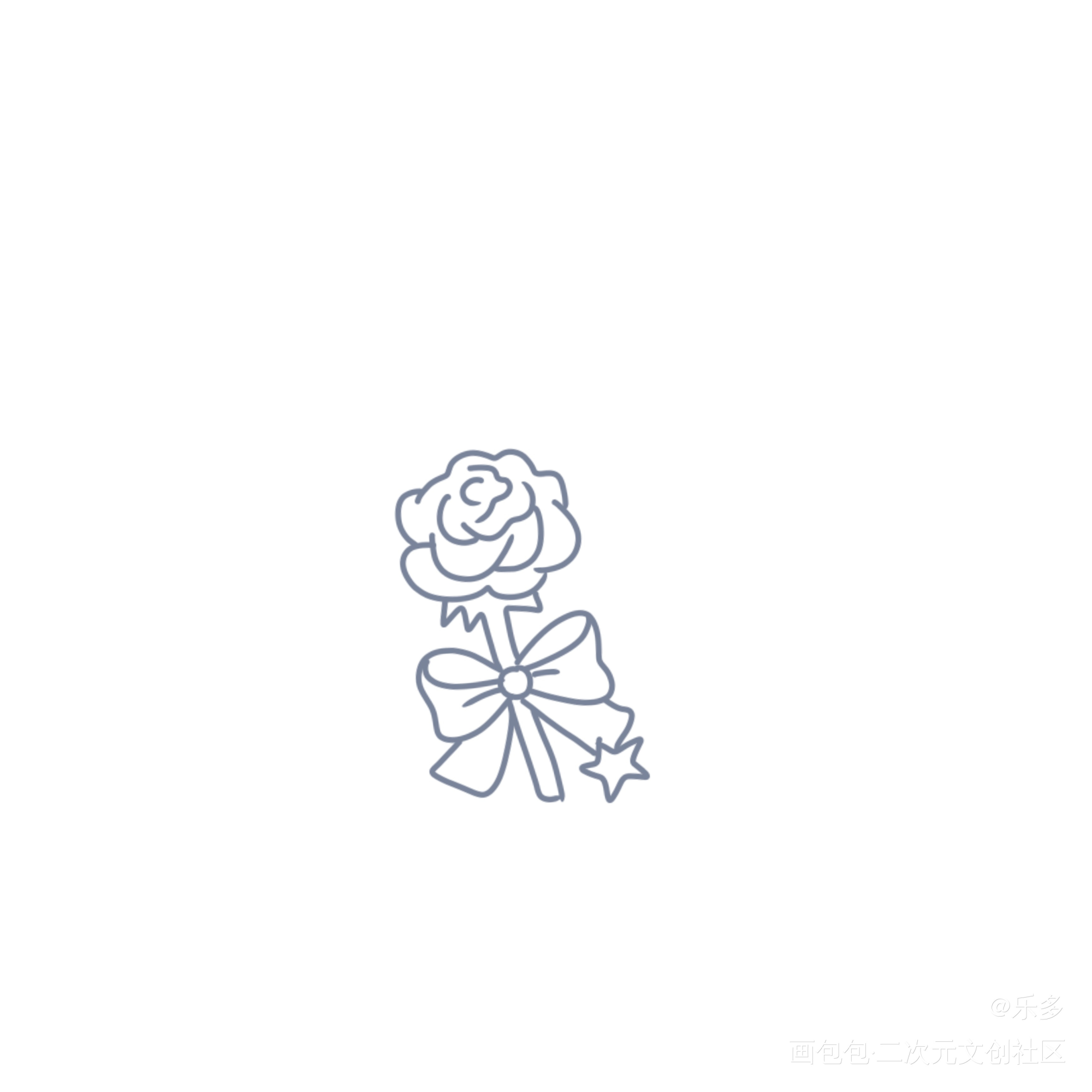 玫瑰_手绘绘画作品