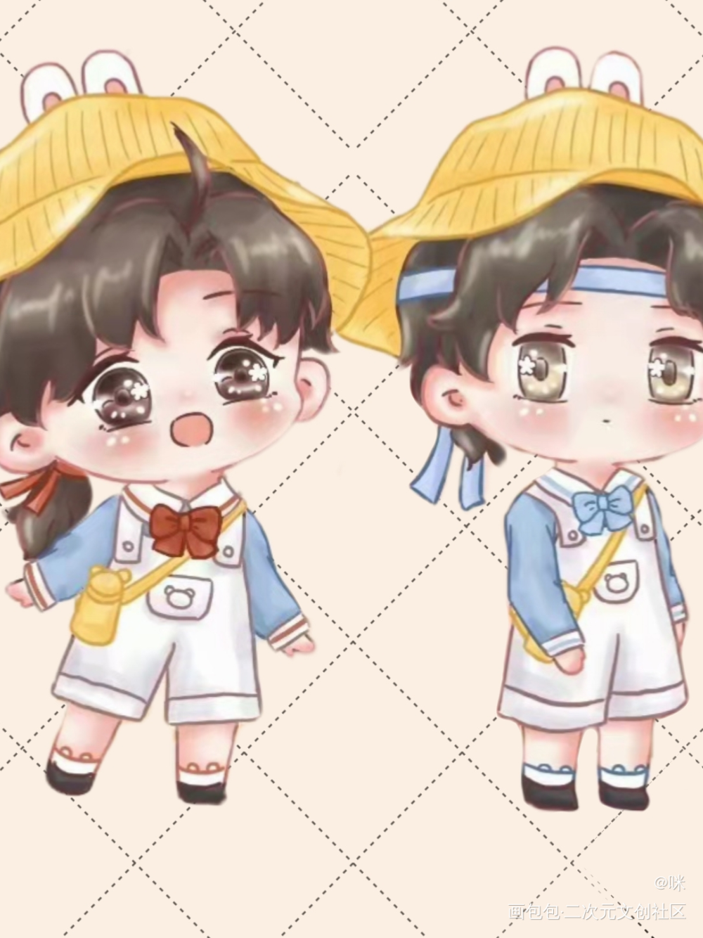 春天春游的服装_魔道祖师忘羡Q版我要上首推绘画作品