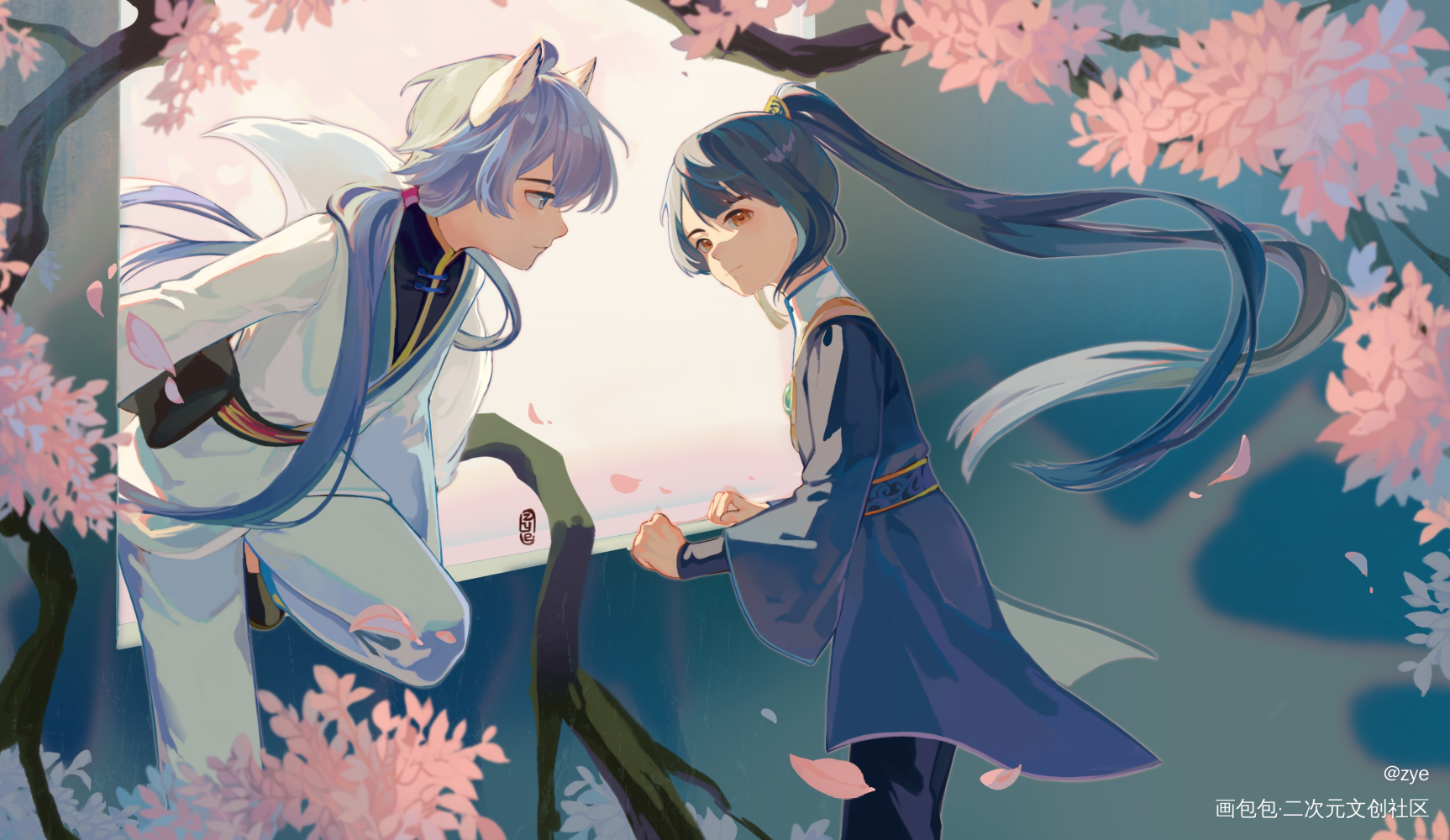 春华如梦_原神古风绘画作品