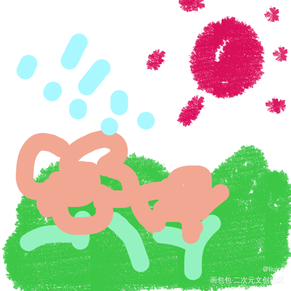 春天_手绘绘画作品