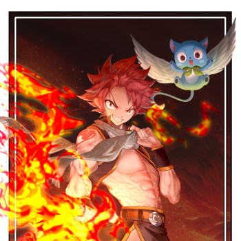 纳兹·多拉格尼尔_妖精的尾巴纳兹哈比绘画作品