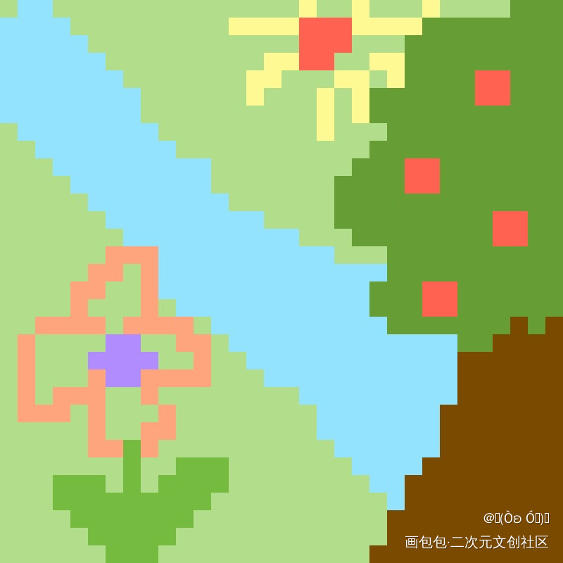 春天_像素绘画作品
