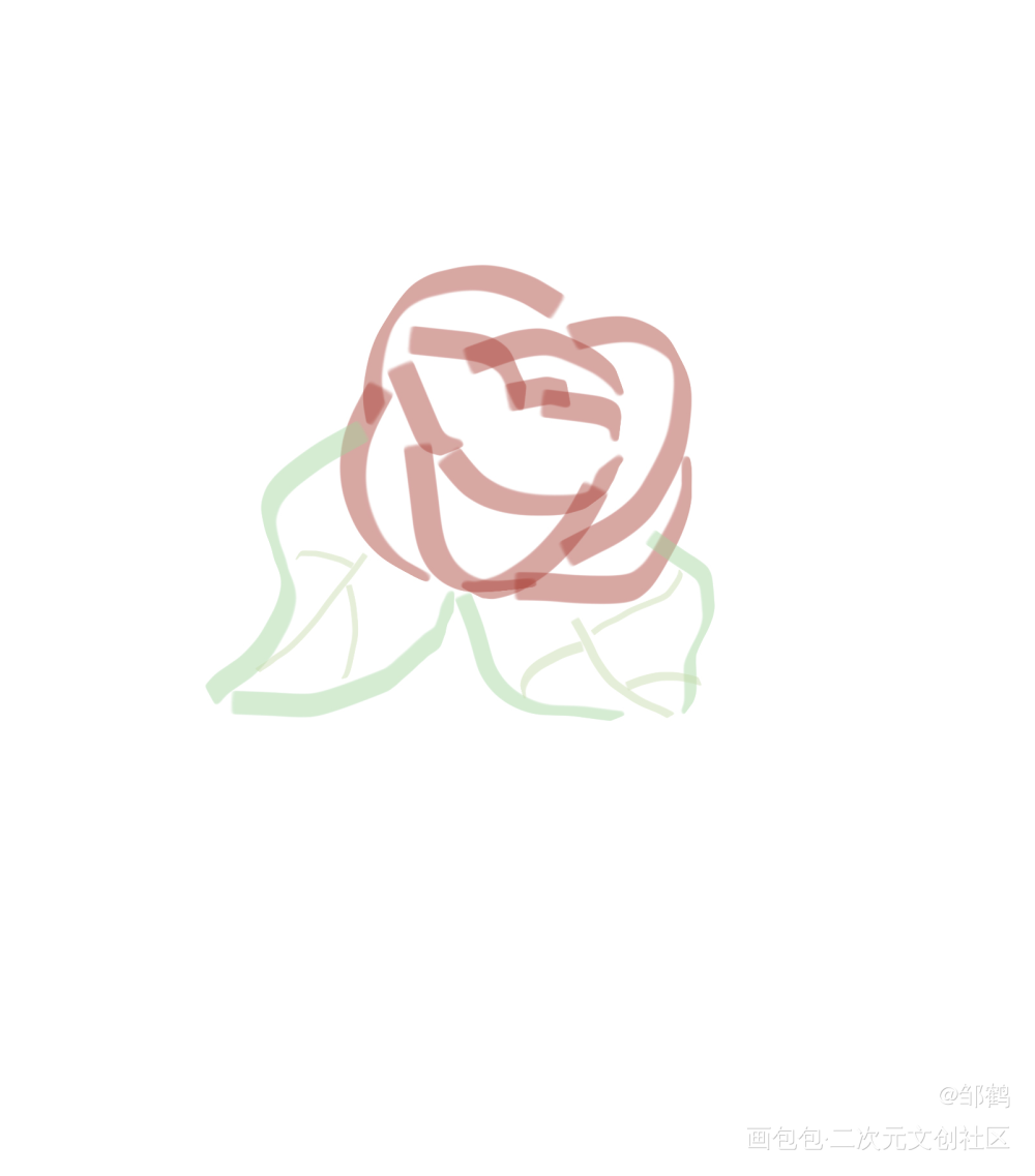 累了_手绘绘画作品