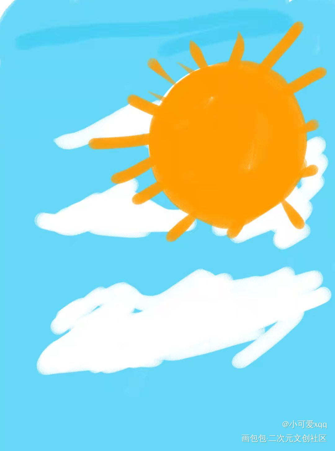 春日晴空_平涂绘画作品