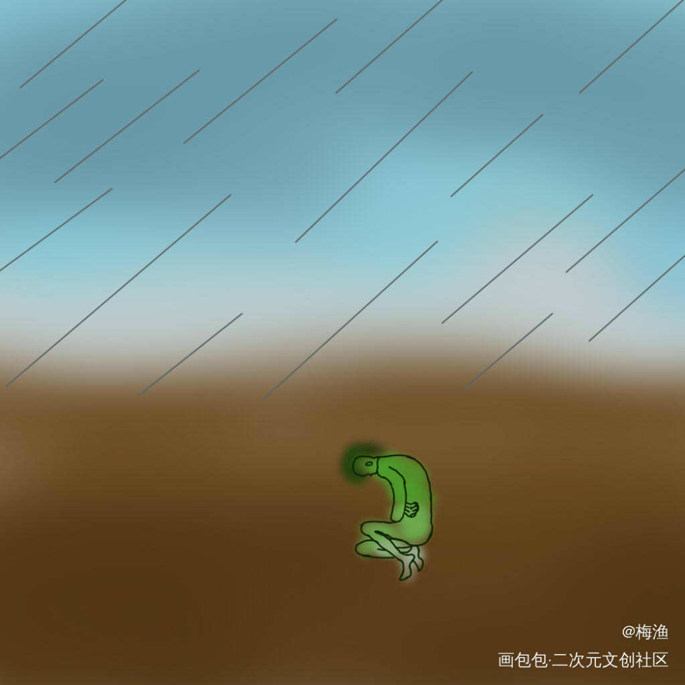 春雨_绘画练习绘画作品