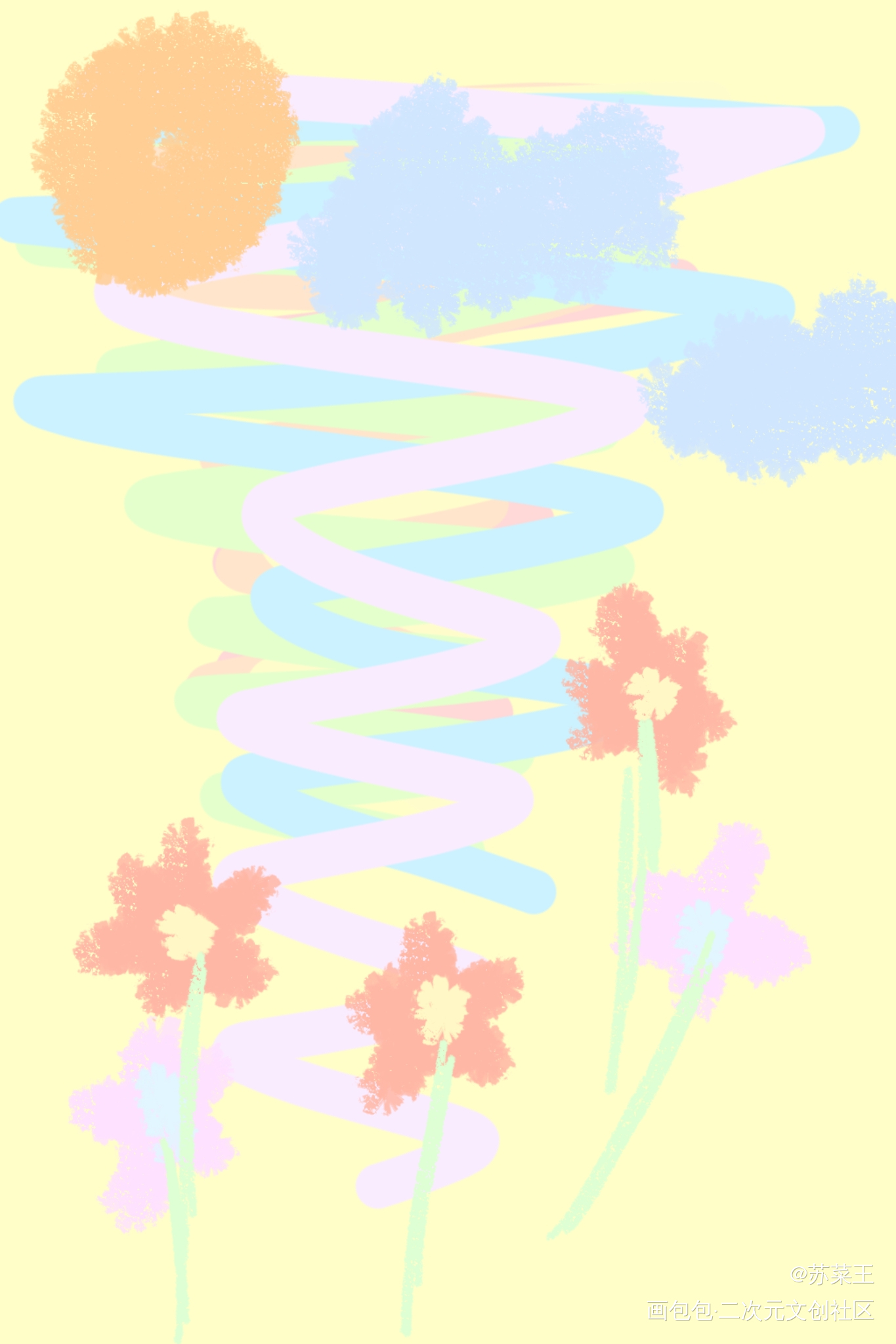 花花世界2_手绘绘画作品