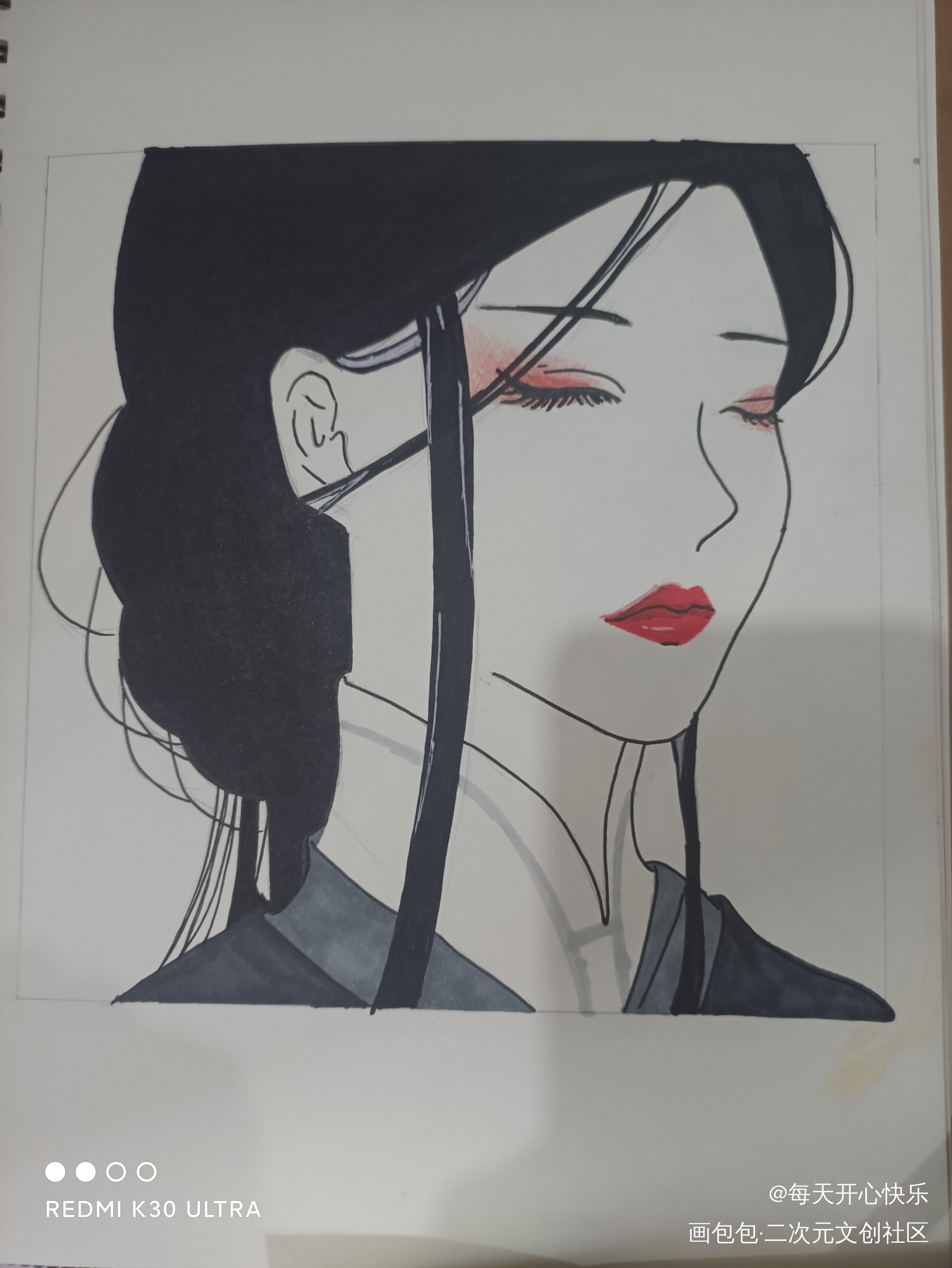 相思_古风绘画作品