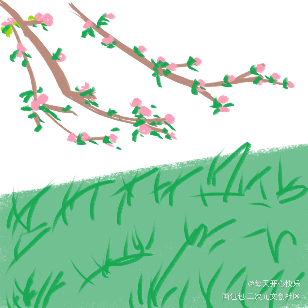 春_手绘绘画作品