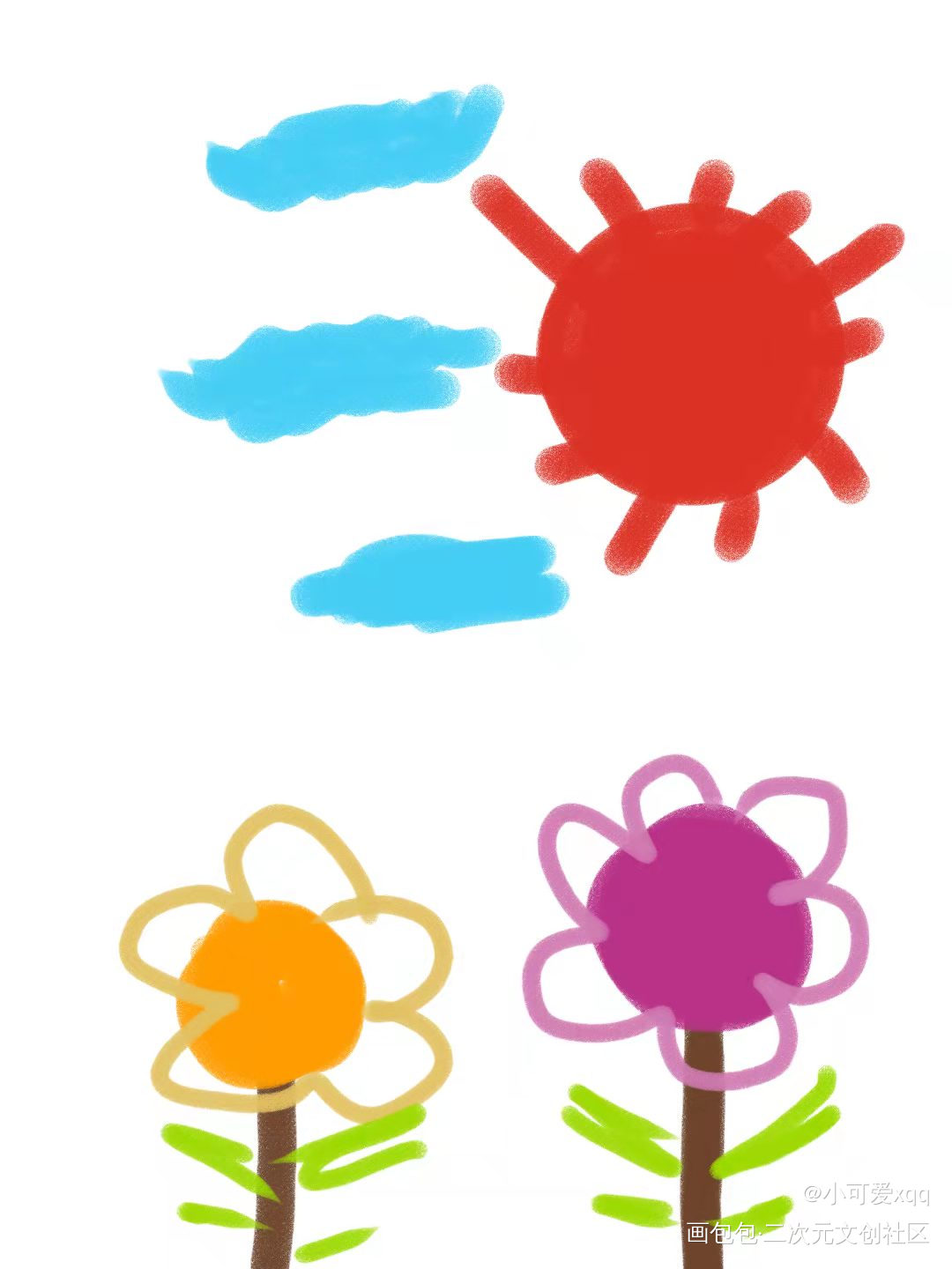 春日晴天_涂鸦绘画作品