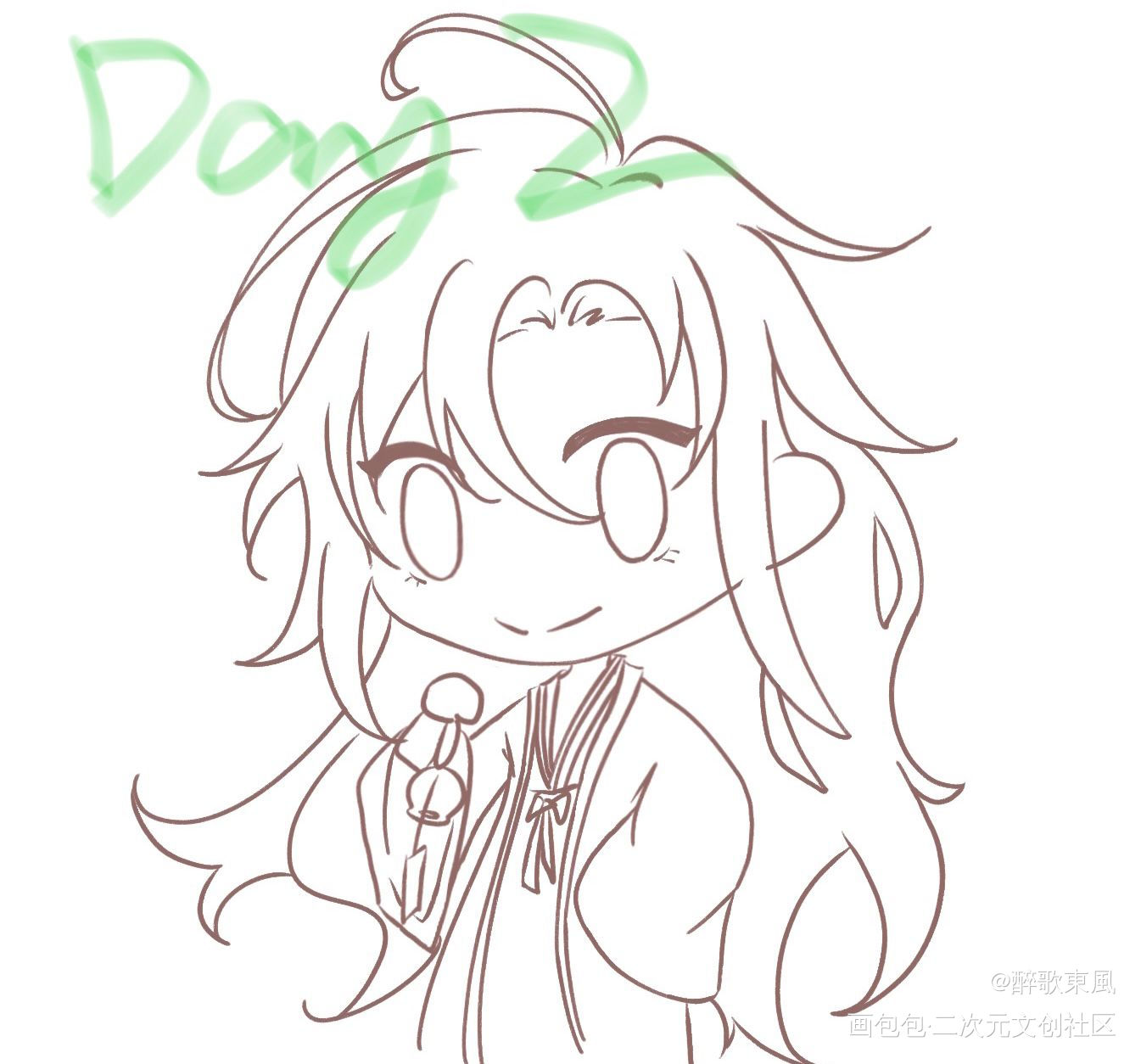【活动打卡】Day02 线稿_平涂绘画作品