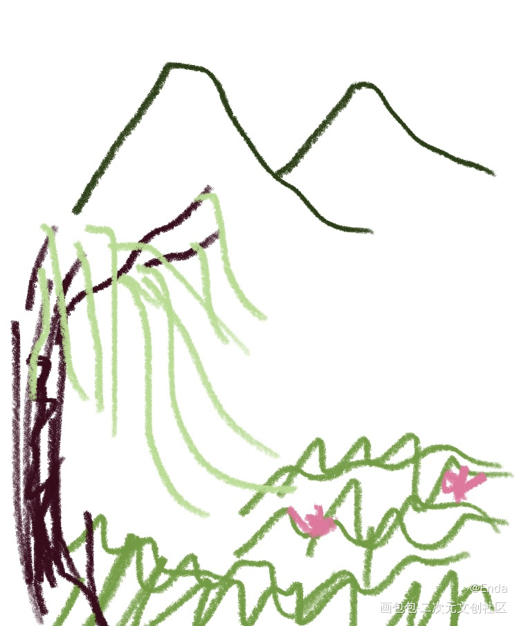 远山青_手绘绘画作品