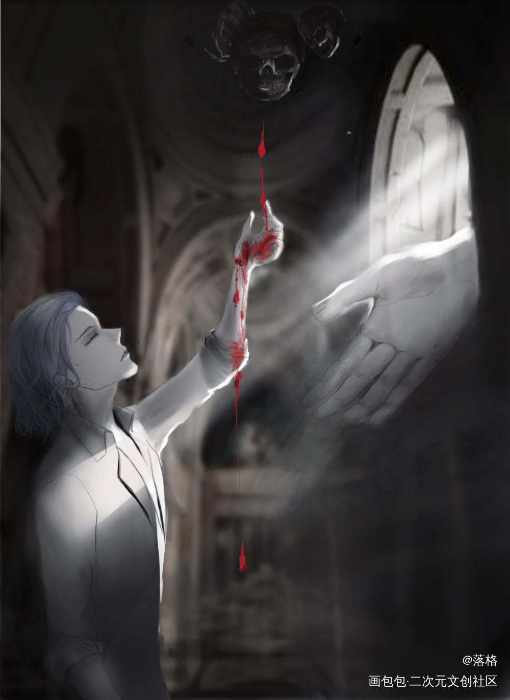 嘟嘟_默读费渡绘画作品