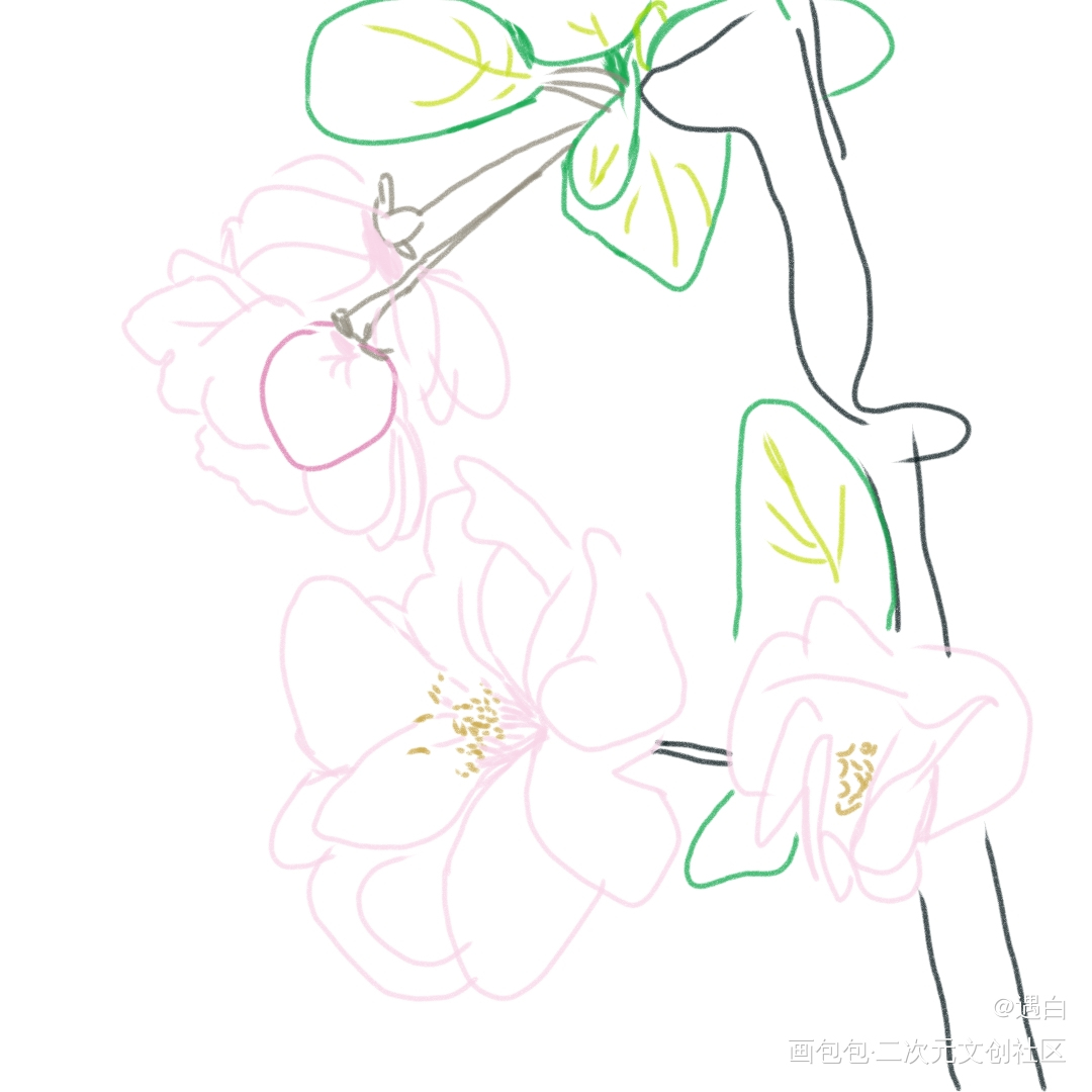 花_手绘绘画作品