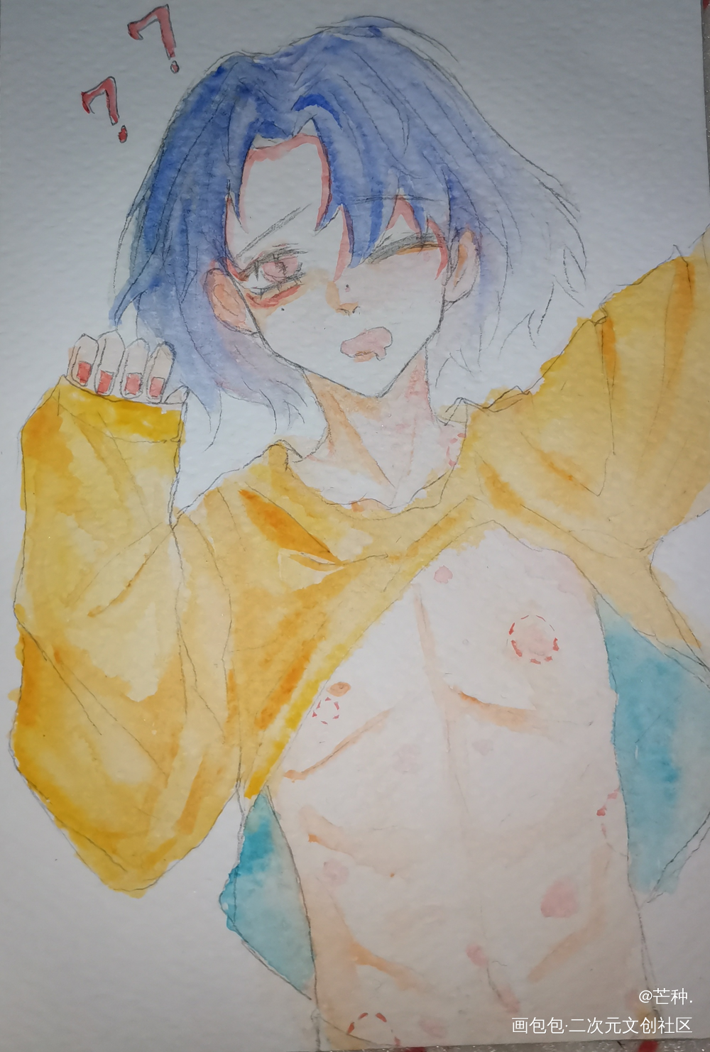 _手绘水彩绘画作品