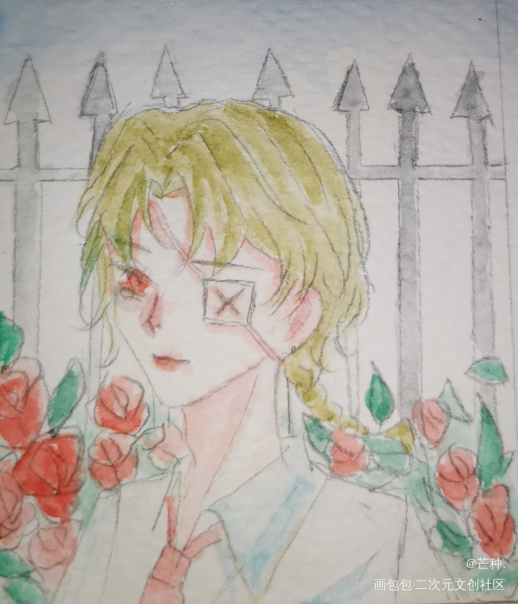 _手绘水彩绘画作品