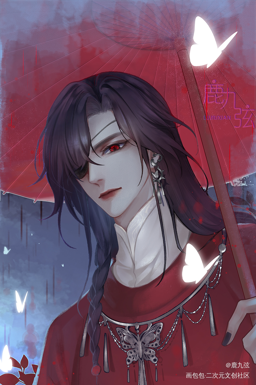 一米九妖娆太子妃_天官赐福花怜花城绘画作品