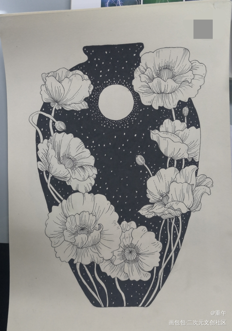 是花花！_手绘绘画作品