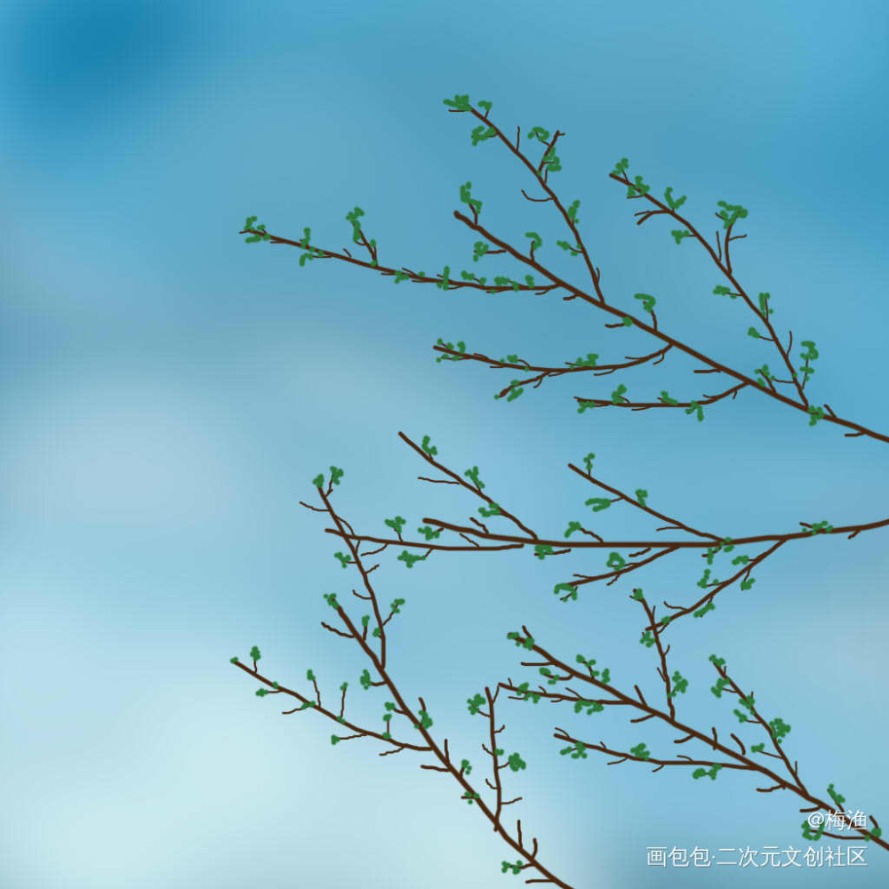 新芽_绘画练习绘画作品
