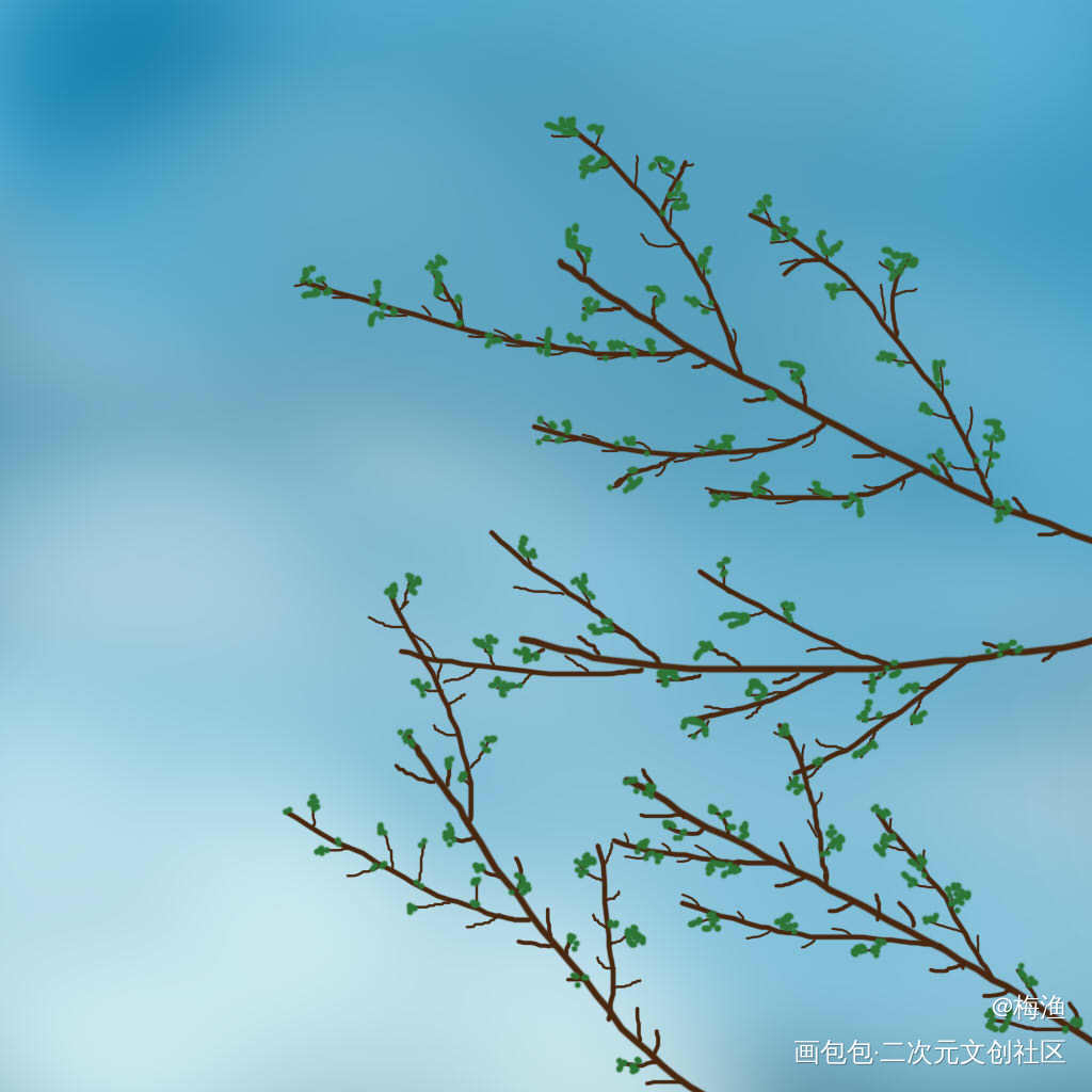 新芽_绘画练习绘画作品