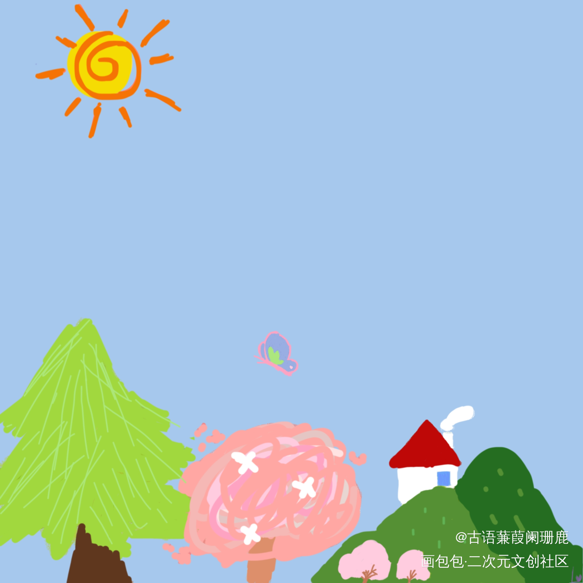 春_唤醒春日主题打卡绘画作品