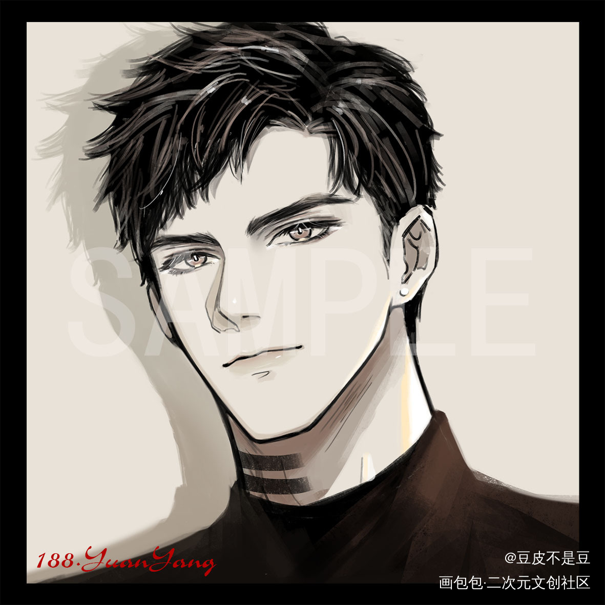 天仙儿的小狼狗_针锋对决188男团原炀水千丞绘画作品