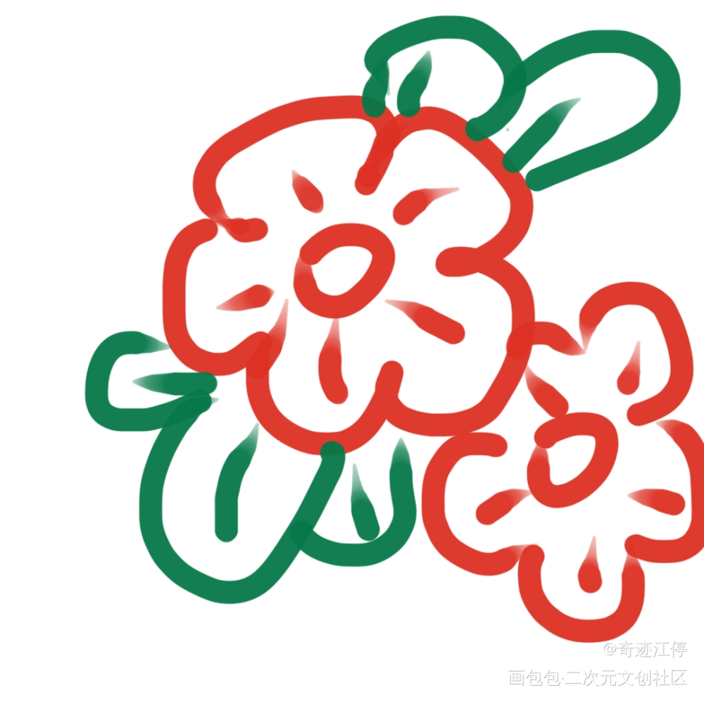 花_手绘绘画作品