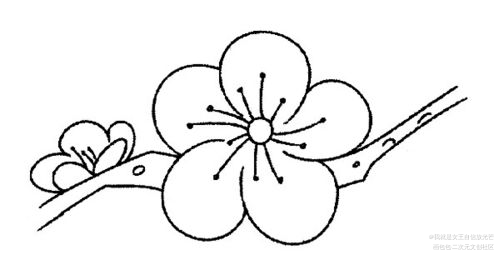 小桃花_手绘绘画作品