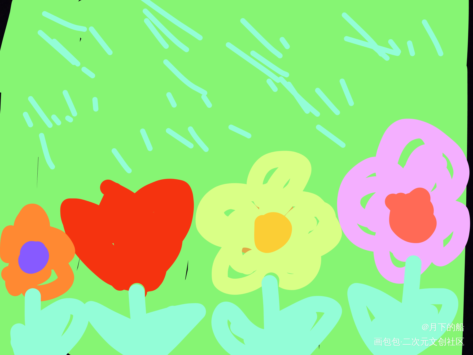 _唤醒春日主题打卡绘画作品
