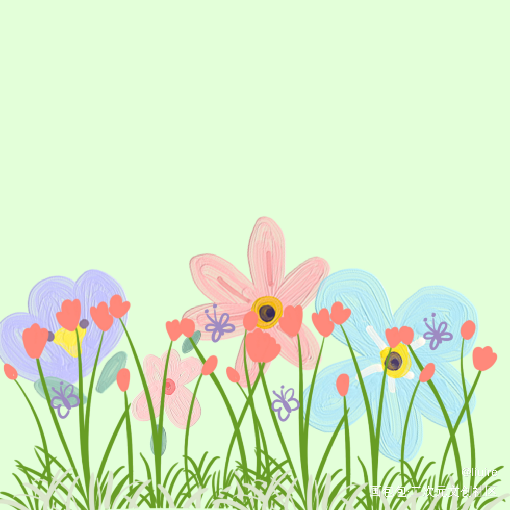 春天_手绘绘画作品